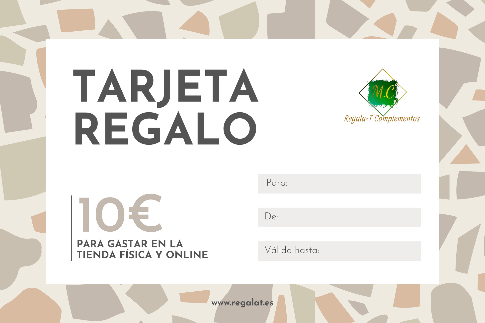 Tarjeta Regalo Digital y Física – El Regalo Perfecto | Regala-T